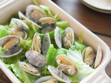 【塾前ごはん】包丁いらずでレンジで4分!あさりとキャベツのワイン蒸し