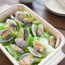 【塾前ごはん】包丁いらずでレンジで4分!あさりとキャベツのワイン蒸し