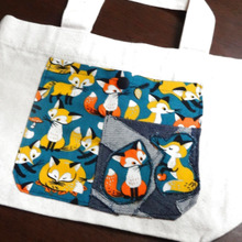 デニムは裏も使える!つなぎ合わせてパッチワークに。