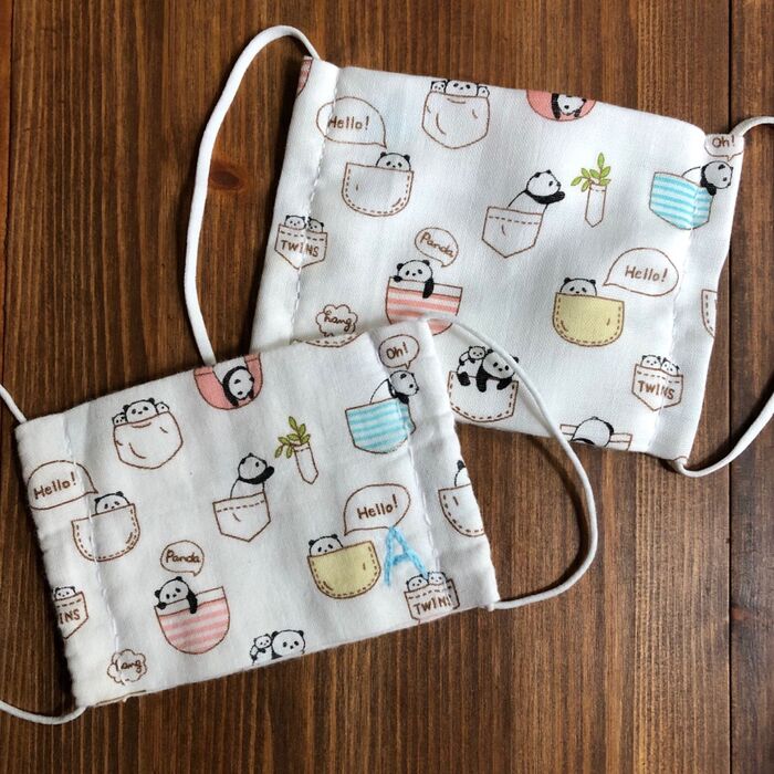 ⑤紐を通して完成!