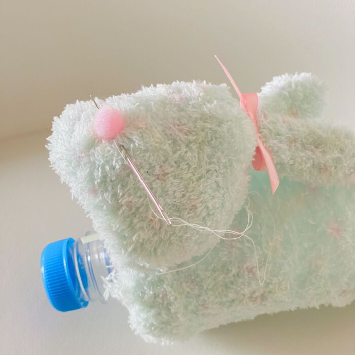 鼻と耳も固定します♪