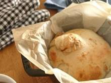 もっっちり!バナナ入りクランペット(こねないパン)