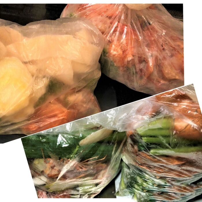 ●冷凍する皮は洗ってから とりあえずジャンジャン冷凍