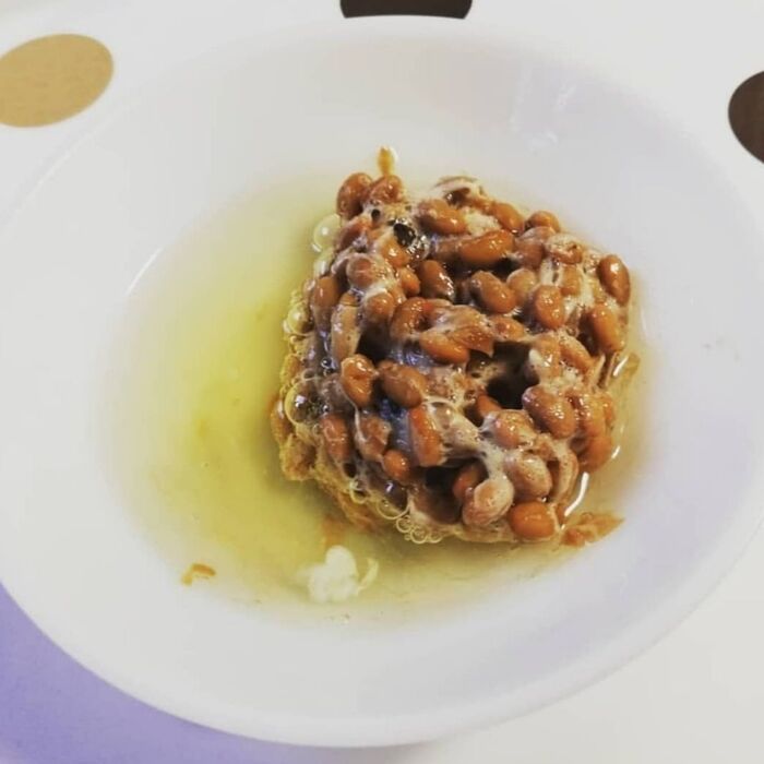 納豆だけで練りまくる~♪