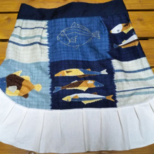 3種類のハギレでリメイク♡エプロン