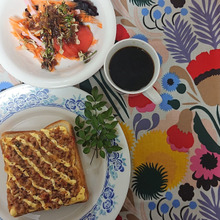 🍴 🍴 🍴 arrangetoast ガパオ缶で大人味 簡単/時短/朝食 🍴 🍴 🍴