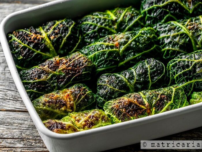 キャベツで巻いて、オーブンで焼く!