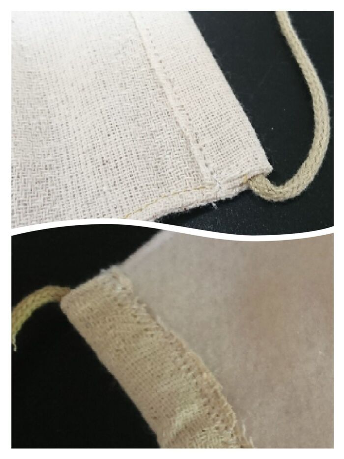 紐を通す部分について