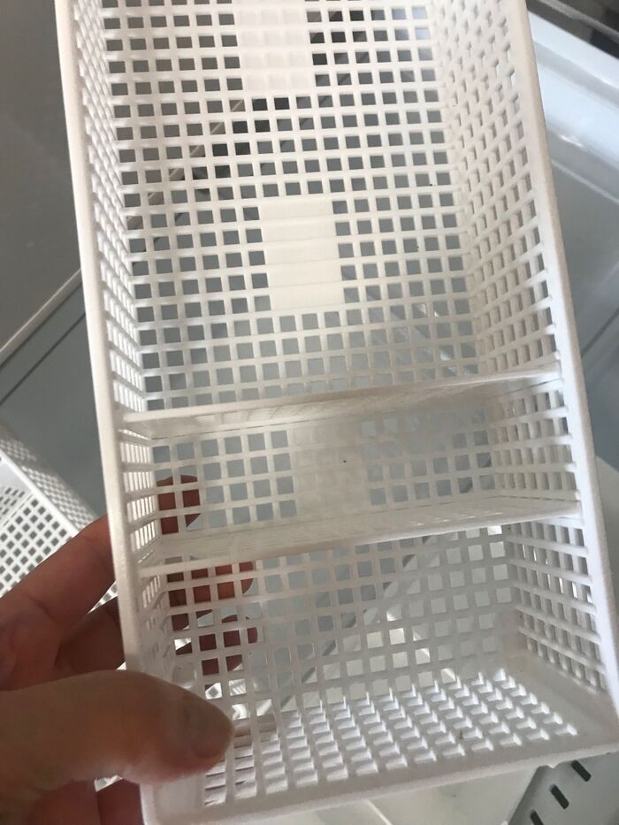 冷気が通りやすいメッシュの収納ケース