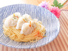 男子跳びつく!!ワンポットペペロンチーノwith餃子『ワンポパ』