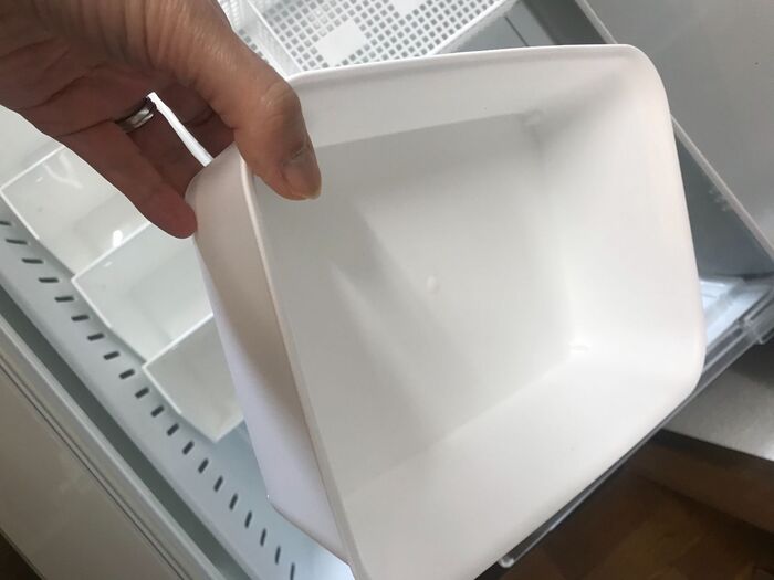 使い途中野菜用のケーキも拭き上げ