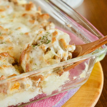 じゃがいもとひき肉のチーズ焼き