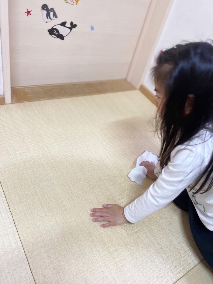 チビでも出来る、畳拭き掃除。