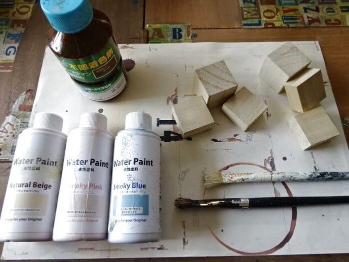 では、始めていきます!まずボックスとブロックにペイントします。