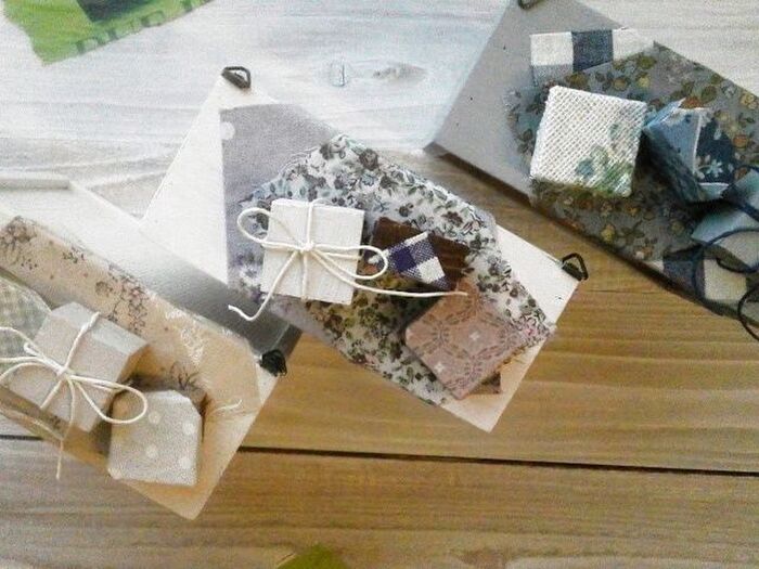 おうち時間を楽しもう♪はぎれ+100均リメイクでプレゼント付き?!インテリアボックス♪