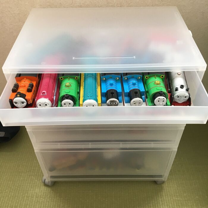 引き出したくなる!無印・半透明の機関庫