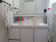 洗面台のタオルも4人個別にしてみました