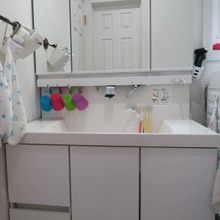 洗面台のタオルも4人個別にしてみました