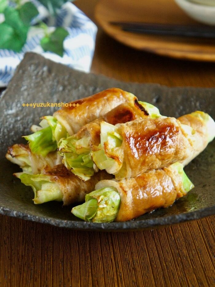 春キャベツの肉巻き*子どもと作って春を感じよう!