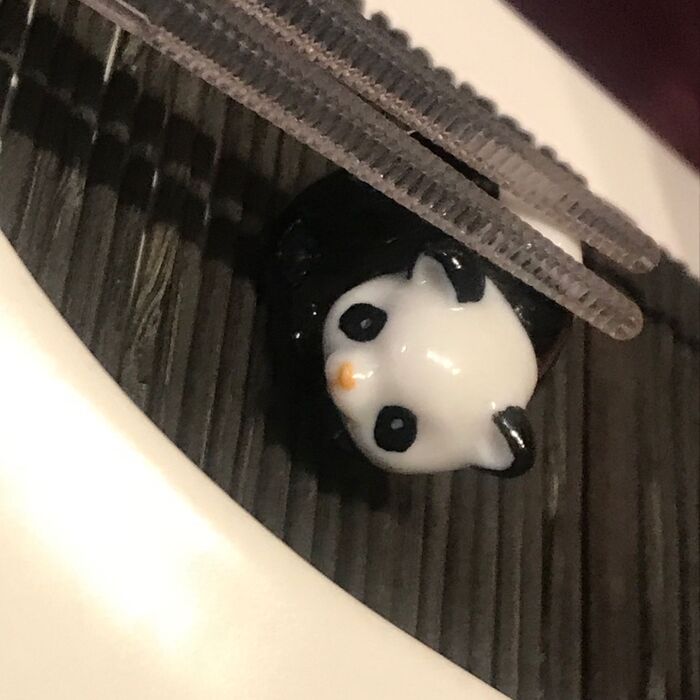 可愛いパンダの置物を箸置きにしてみました!(^^)!