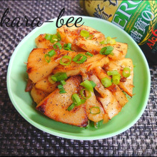 簡単おつまみ♪ビールが進む!たけのこのバター醤油おかか炒め