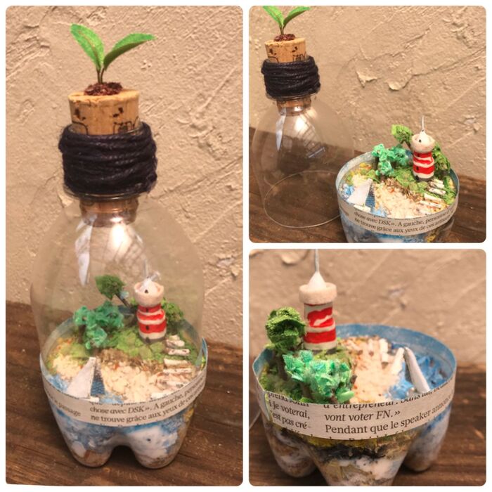 灯台のある風景完成!