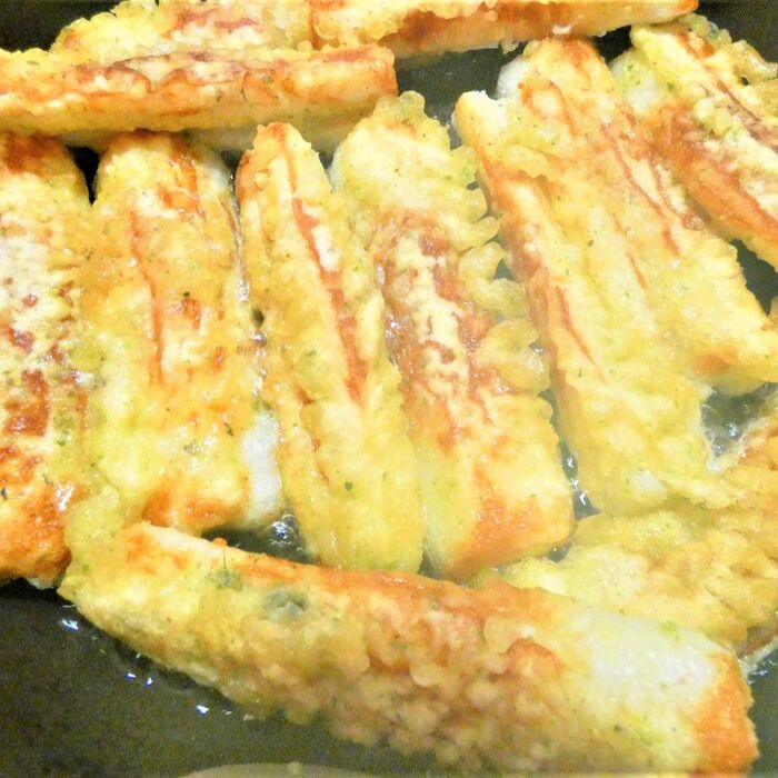 ちくわの天ぷらは、市販の天ぷら粉で!