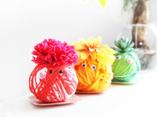 母の日手作りプレゼント*お花のマルメッ子ちゃん