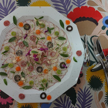 赤大根で・・・・・おしゃんな Carpaccio 、もりもりの元気 stylish&paradise