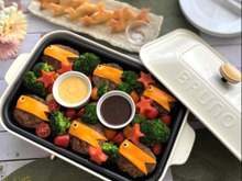 子供の日に~家族で楽しむホットプレートでチーズハンバーグ