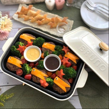 子供の日に~家族で楽しむホットプレートでチーズハンバーグ