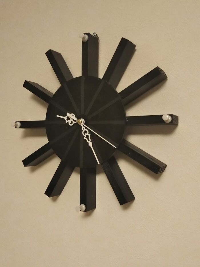 【100均材料】オリジナルの時計を作る(そのー3)