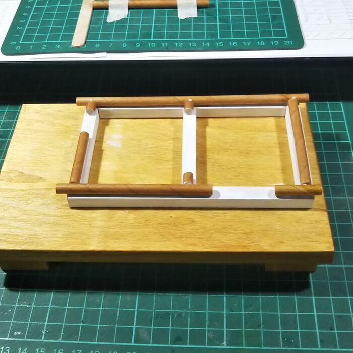 1段目の取り付け。