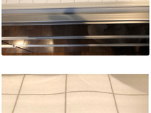 食器棚シートのよれはマスキングテープで防止!