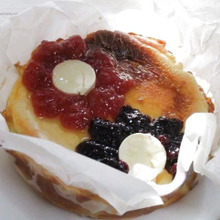 ジャムのお花咲く!ズボラ流ベイクドチーズケーキ♪