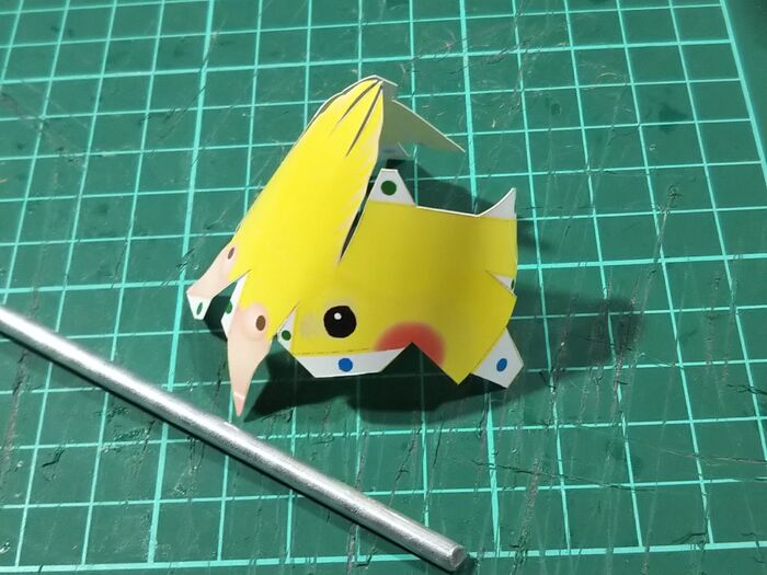 パーツ(1)の丸め加工。