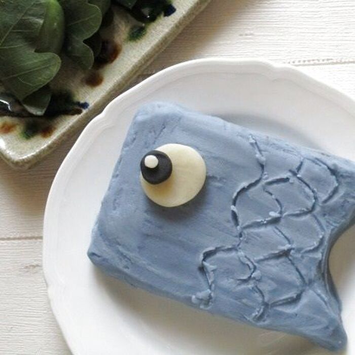 子供の日♡ホットケーキ1枚と餡で可愛いちび鯉のぼり♡すべて安心の天然色素で着色♪
