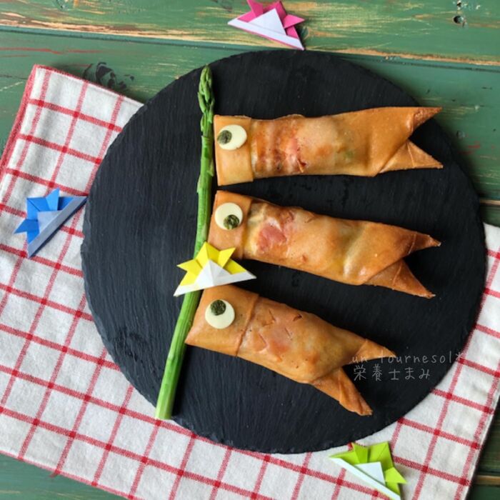 ☆お好みでスライスチーズと海苔で目をつけてくださいね!