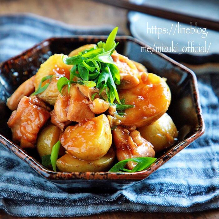 ♡鶏肉と新じゃがの照り煮♡【#簡単レシピ#煮物#作り置き】