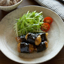 豚肉の海苔巻き照り焼き*子ども喜ぶ味付け・子どものお手伝いに