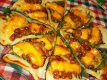 納豆♡チーちくピザ♡おやつや、おつまみに最高~♪