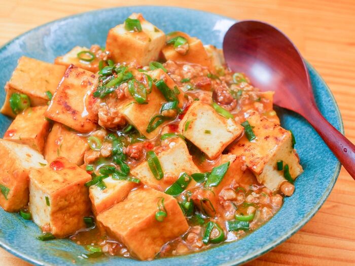 厚揚げで!煮崩れない!麻婆豆腐の作り方