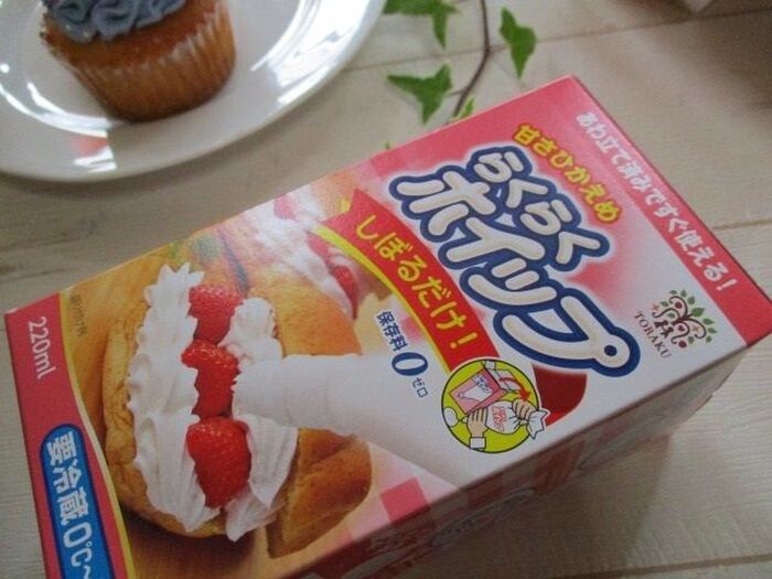 使用したホイップクリームです