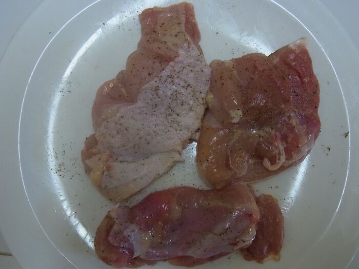 鶏肉の下処理