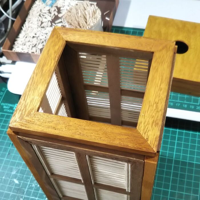 天板取付け。
