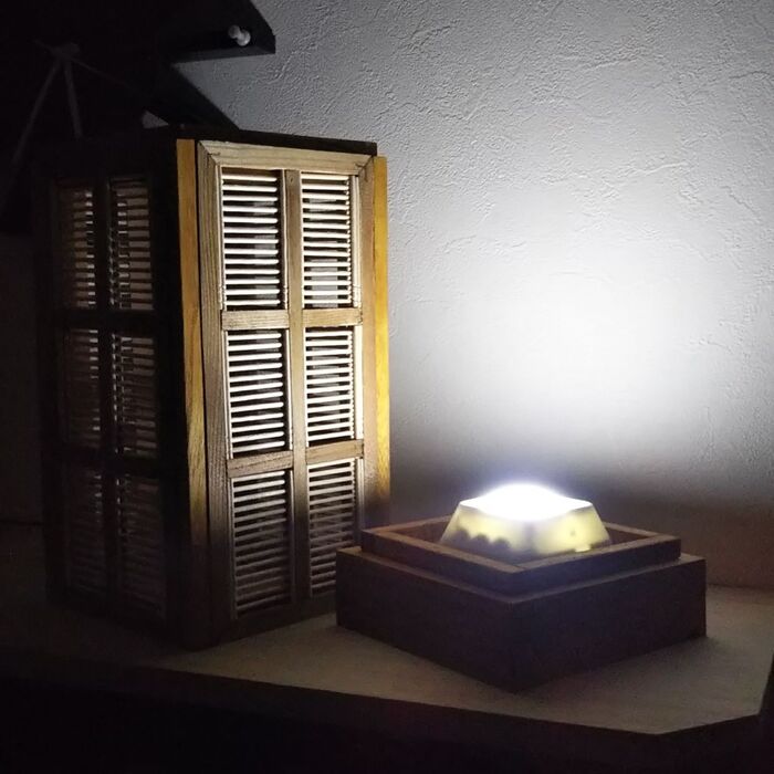点灯状況。(カバー無し)