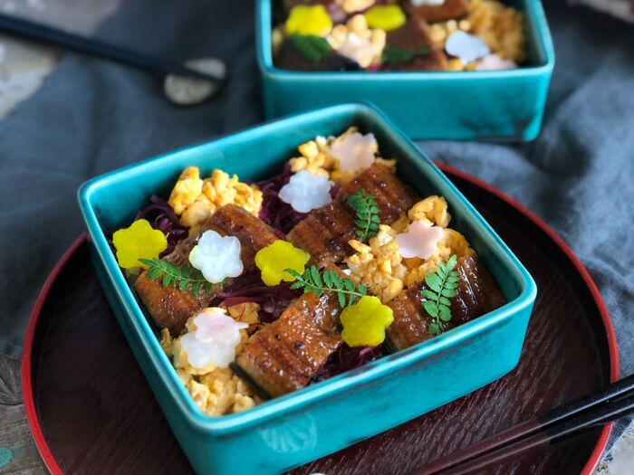 お漬物フラワー鰻ちらし