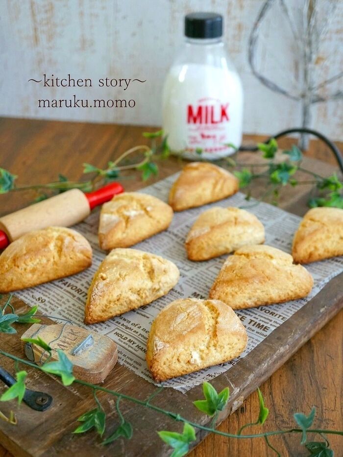 この食感が好き❤HMで簡単!冷めてもザクザク食感のスコーン