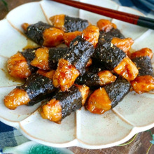 まるで~うなぎみたい⁉鶏むね肉でやわらか♪のり巻きチキン