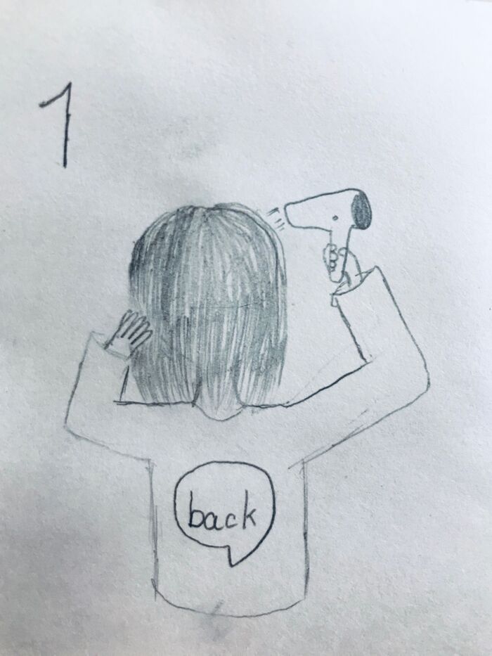 1.乾かす